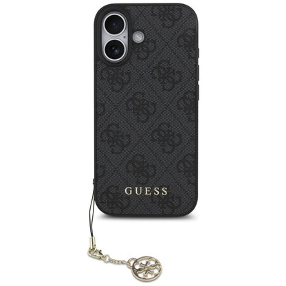Калъф MagSafe за Apple iPhone 17, Guess, 4G Charm Cradle, Черен