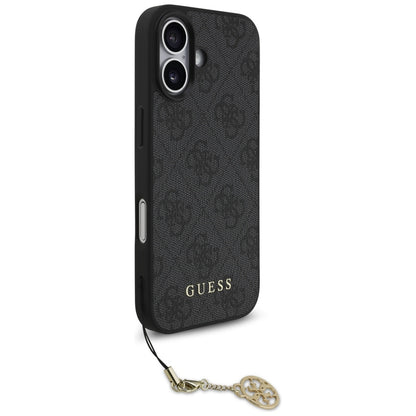 Калъф MagSafe за Apple iPhone 17, Guess, 4G Charm Cradle, Черен