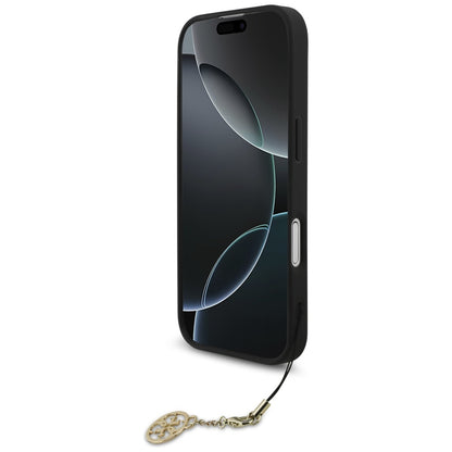 Калъф MagSafe за Apple iPhone 17, Guess, 4G Charm Cradle, Черен