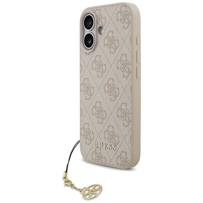 Калъф MagSafe за Apple iPhone 17, Guess, 4G Charm Cradle, Розов