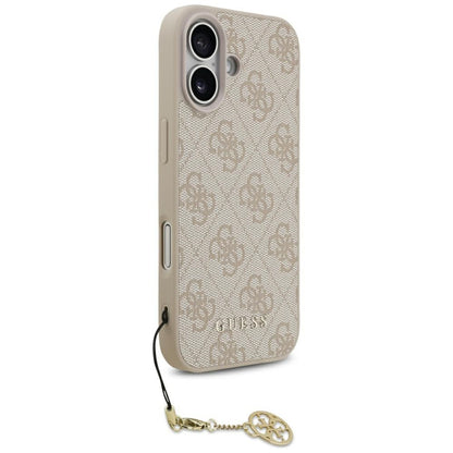 Калъф MagSafe за Apple iPhone 17, Guess, 4G Charm Cradle, Розов