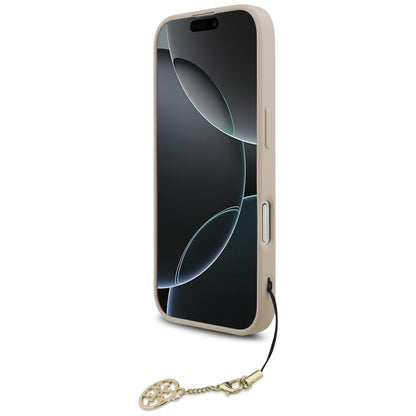 Калъф MagSafe за Apple iPhone 17, Guess, 4G Charm Cradle, Розов