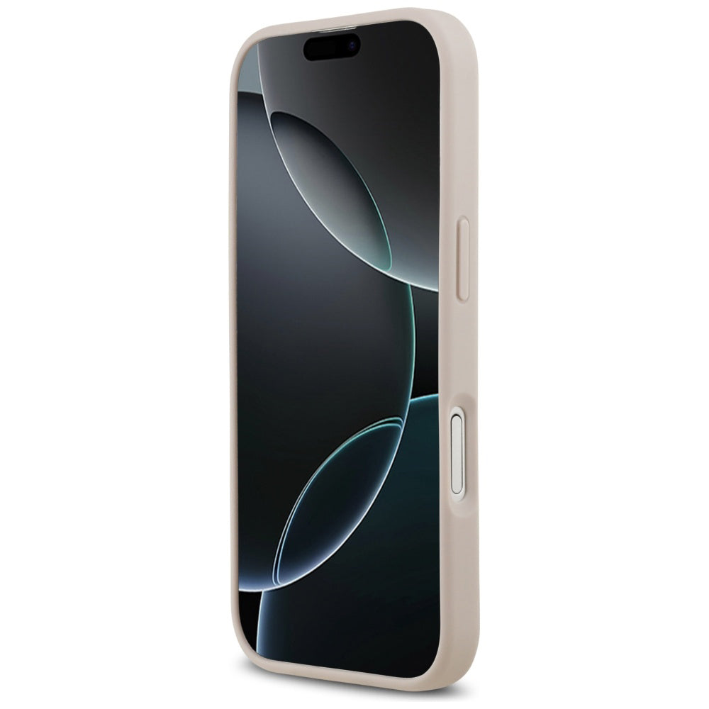 Калъф MagSafe за Apple iPhone 17, Guess, 4G Circle Classic Logo, Розов