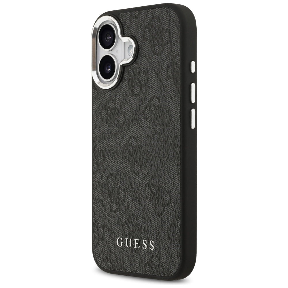 Калъф MagSafe за Apple iPhone 17, Guess, 4G Classic Logo, Черен