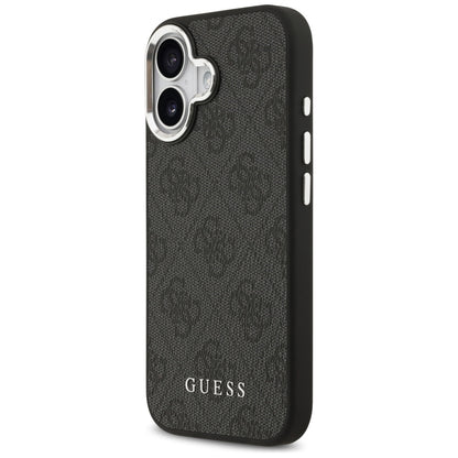 Калъф MagSafe за Apple iPhone 17, Guess, 4G Classic Logo, Черен