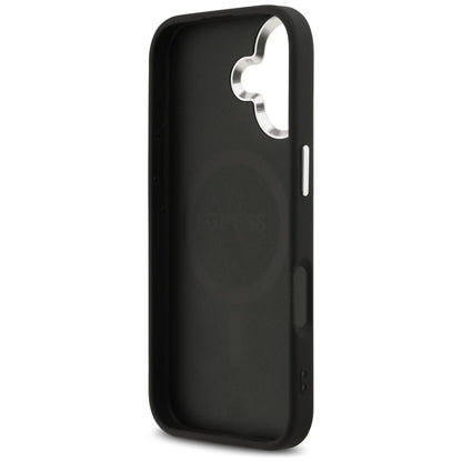 Калъф MagSafe за Apple iPhone 17, Guess, 4G Classic Logo, Черен