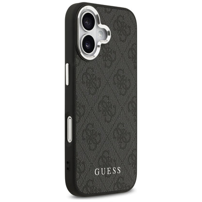 Калъф MagSafe за Apple iPhone 17, Guess, 4G Classic Logo, Черен