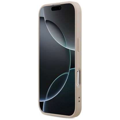 Калъф MagSafe за Apple iPhone 17, Guess, 4G Ring Classic Logo, Розов