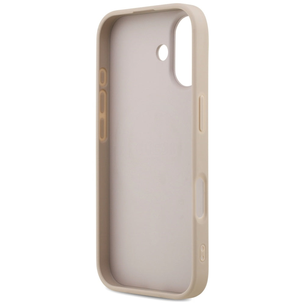 Калъф MagSafe за Apple iPhone 17, Guess, 4G Ring Classic Logo, Розов