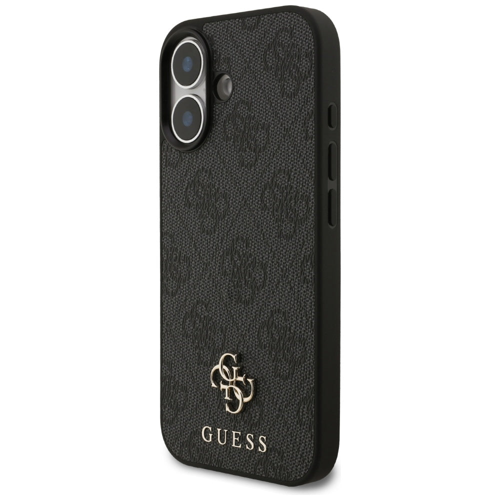 Калъф MagSafe за Apple iPhone 17, Guess, 4G Small and Classic Logo, Черен