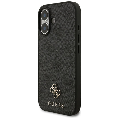 Калъф MagSafe за Apple iPhone 17, Guess, 4G Small and Classic Logo, Черен