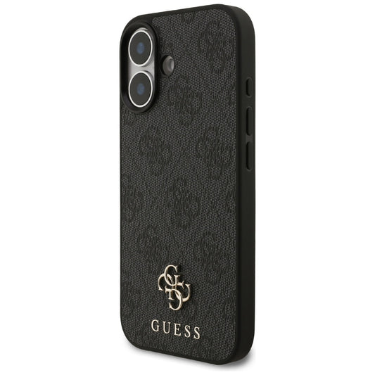Калъф MagSafe за Apple iPhone 17, Guess, 4G Small and Classic Logo, Черен