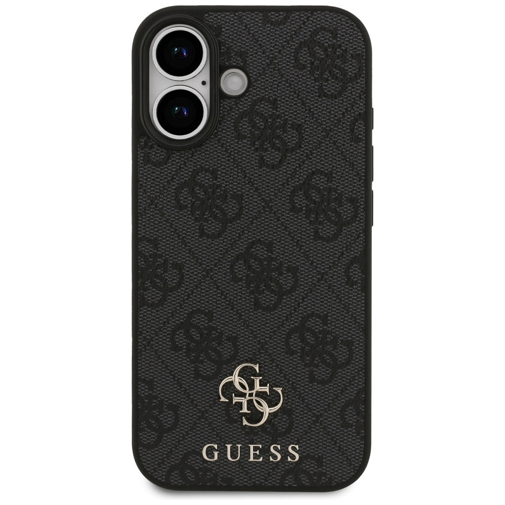 Калъф MagSafe за Apple iPhone 17, Guess, 4G Small and Classic Logo, Черен