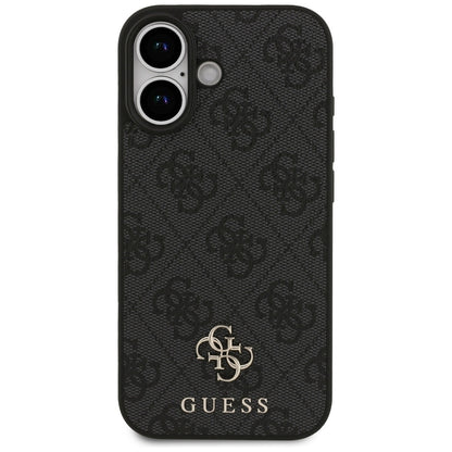 Калъф MagSafe за Apple iPhone 17, Guess, 4G Small and Classic Logo, Черен
