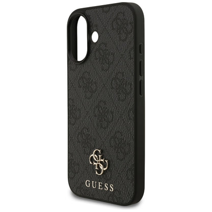 Калъф MagSafe за Apple iPhone 17, Guess, 4G Small and Classic Logo, Черен