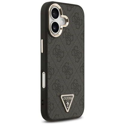 Калъф MagSafe за Apple iPhone 17, Guess, 4G Triangle Diamond Logo, Черен