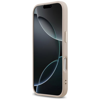 Калъф MagSafe за Apple iPhone 17, Guess, 4G Triangle Logo, Розово Злато