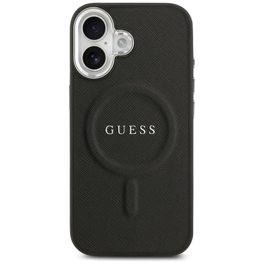 Калъф MagSafe за Apple iPhone 17, Guess, Classic Logo, Черен
