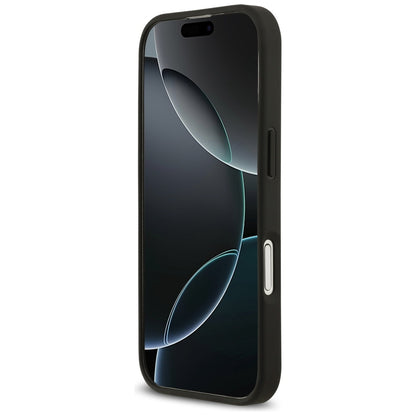 MagSafe Case for Apple iPhone 17, Guess, Grained Flowers, Black