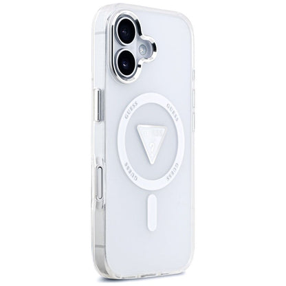 Калъф MagSafe за Apple iPhone 17, Guess, IML Gradient Triangle Logo, Прозрачен