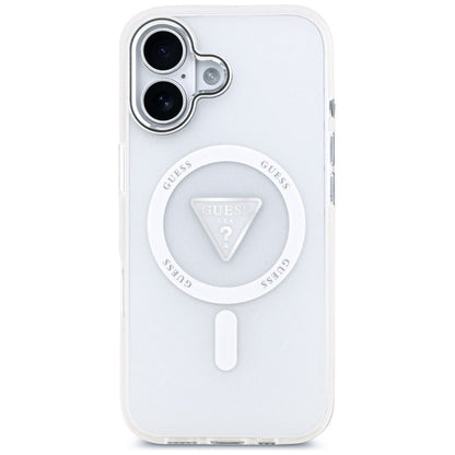 Калъф MagSafe за Apple iPhone 17, Guess, IML Gradient Triangle Logo, Прозрачен