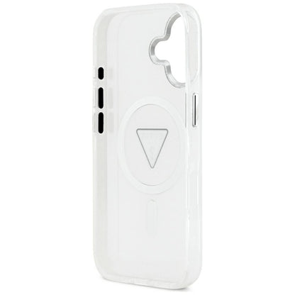 Калъф MagSafe за Apple iPhone 17, Guess, IML Gradient Triangle Logo, Прозрачен