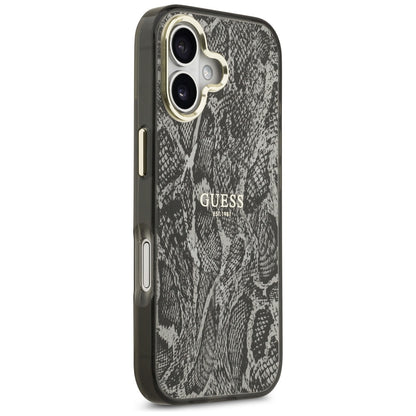 Калъф MagSafe за Apple iPhone 17, Guess, Python Pattern, Черен