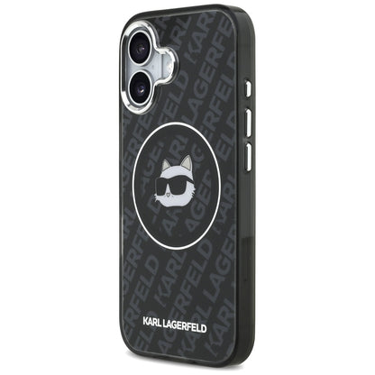 Калъф MagSafe за Apple iPhone 17, Karl Lagerfeld, IML Choupette`s Head, Черен