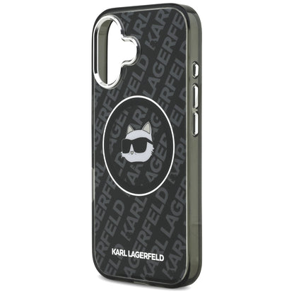 Калъф MagSafe за Apple iPhone 17, Karl Lagerfeld, IML Choupette`s Head, Черен