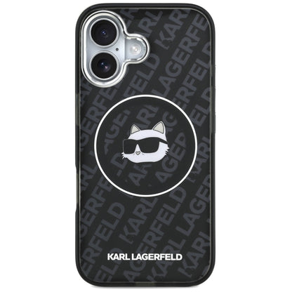 Калъф MagSafe за Apple iPhone 17, Karl Lagerfeld, IML Choupette`s Head, Черен