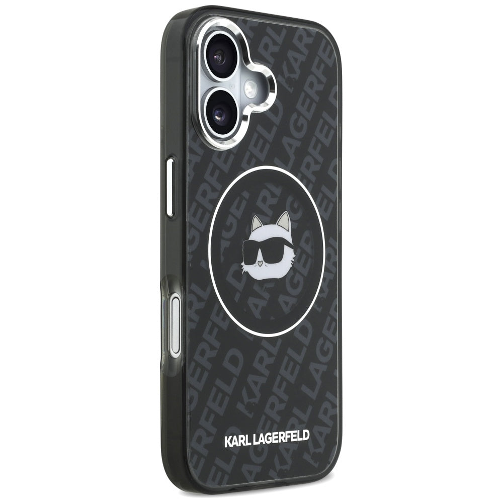 Калъф MagSafe за Apple iPhone 17, Karl Lagerfeld, IML Choupette`s Head, Черен