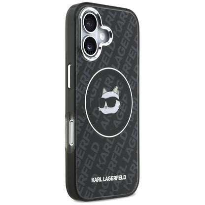 Калъф MagSafe за Apple iPhone 17, Karl Lagerfeld, IML Choupette`s Head, Черен