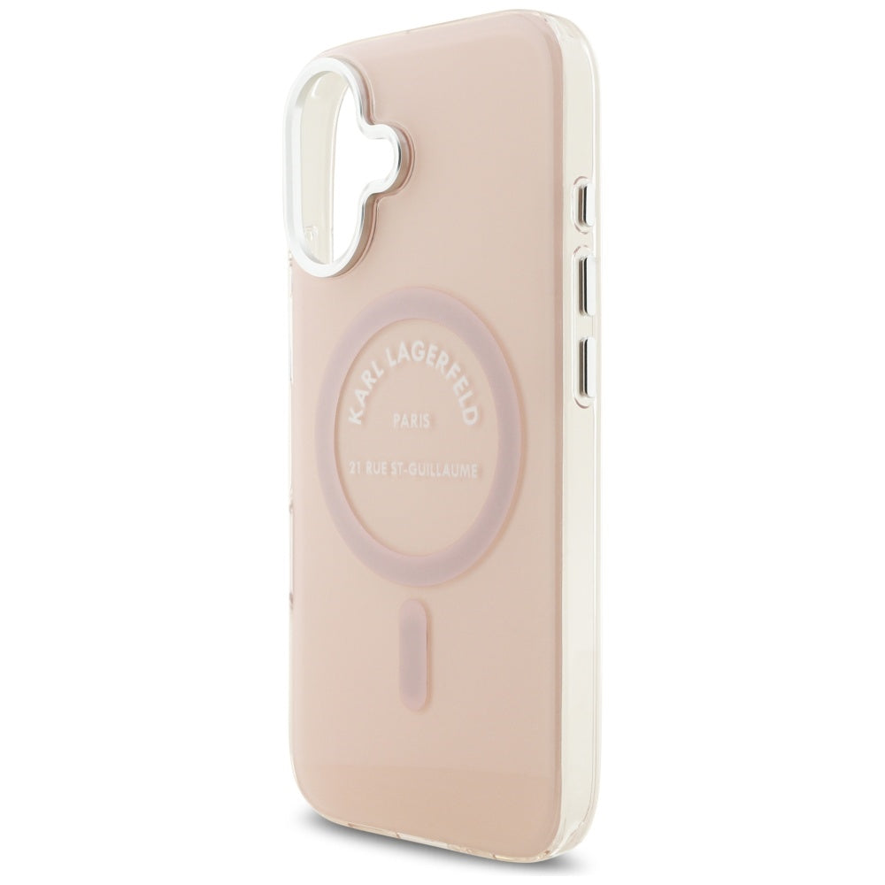 Калъф MagSafe за Apple iPhone 17, Karl Lagerfeld, IML Logo RSG, Розов