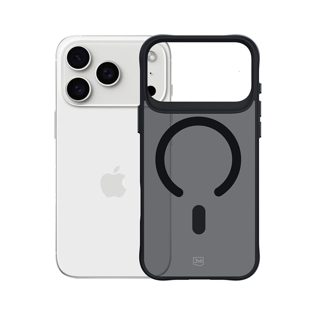 Калъф MagSafe за Apple iPhone 17 Pro, 3MK, Smoke MagCase, Черен