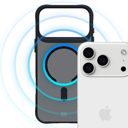 Калъф MagSafe за Apple iPhone 17 Pro, 3MK, Smoke MagCase, Черен