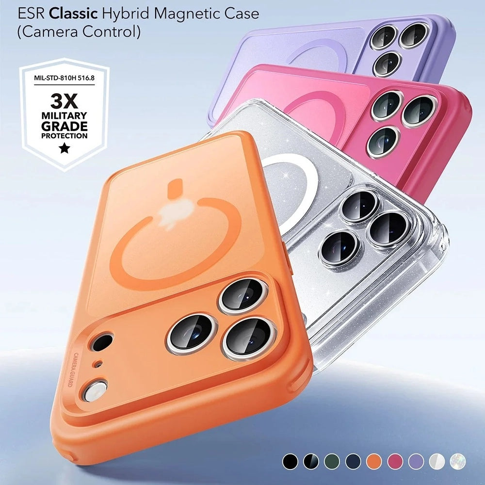 Калъф MagSafe за Apple iPhone 17 Pro, ESR, Classic Hybrid, Сатенено оранжев