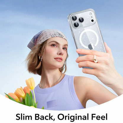 Калъф MagSafe за Apple iPhone 17 Pro, ESR, Classic Hybrid Shimmer, Прозрачен