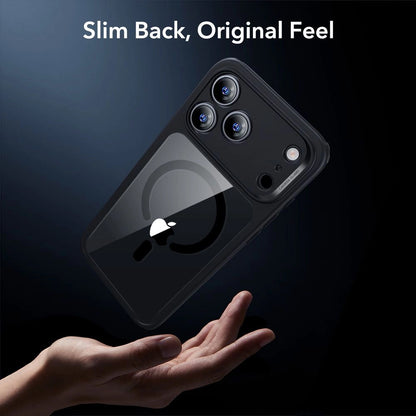 Калъф MagSafe за Apple iPhone 17 Pro, ESR, Classic Hybrid със защита за екрана, Прозрачен черен