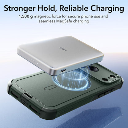 Калъф MagSafe за Apple iPhone 17 Pro, ESR, Cyber, Зелен