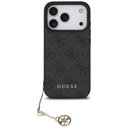 Калъф MagSafe за Apple iPhone 17 Pro, Guess, 4G Charm Cradle, Черен