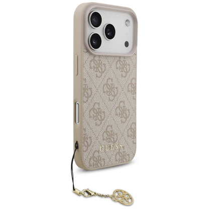 Калъф MagSafe за Apple iPhone 17 Pro, Guess, 4G Charm Cradle, Розов