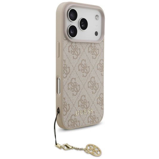 Калъф MagSafe за Apple iPhone 17 Pro, Guess, 4G Charm Cradle, Розов