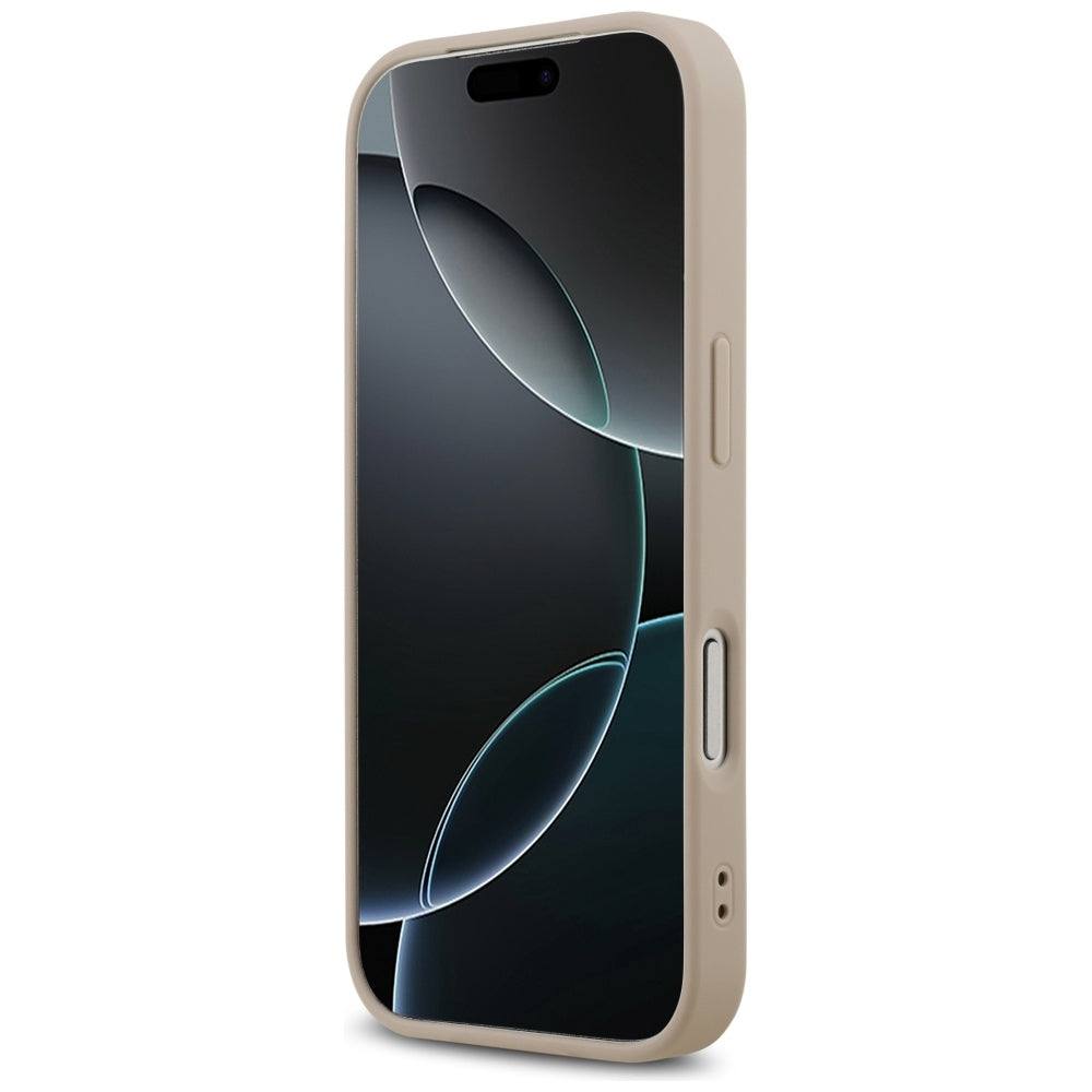 Калъф MagSafe за Apple iPhone 17 Pro, Guess, 4G Ring Classic Logo, Розов