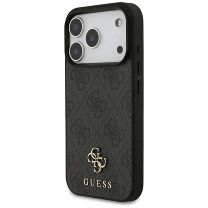 Калъф MagSafe за Apple iPhone 17 Pro, Guess, 4G Small and Classic Logo, Черен