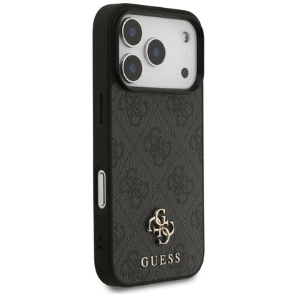 Калъф MagSafe за Apple iPhone 17 Pro, Guess, 4G Small and Classic Logo, Черен