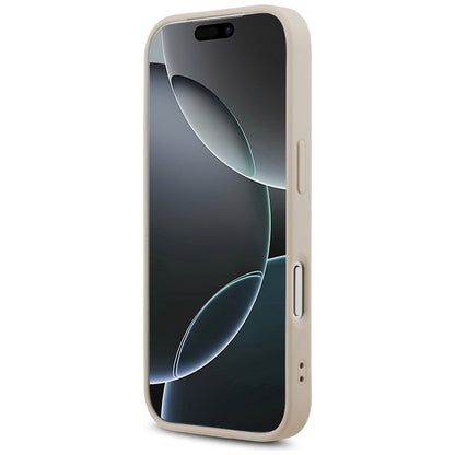 Калъф MagSafe за Apple iPhone 17 Pro, Guess, 4G Triangle Strass, Розов