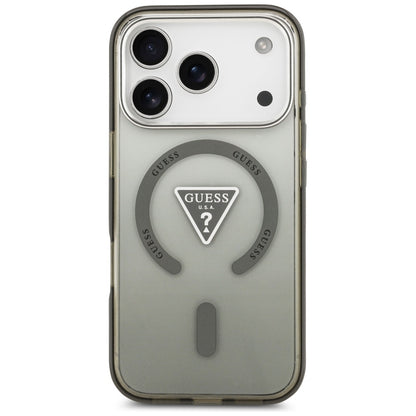 Калъф MagSafe за Apple iPhone 17 Pro, Guess, IML Gradient Triangle Logo, Каки