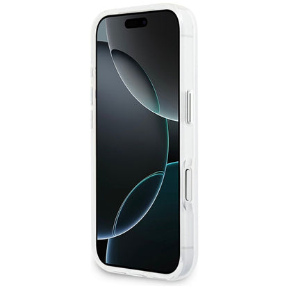 MagSafe Case for Apple iPhone 17 Pro, Guess, IML Gradient Triangle Logo, Transparent