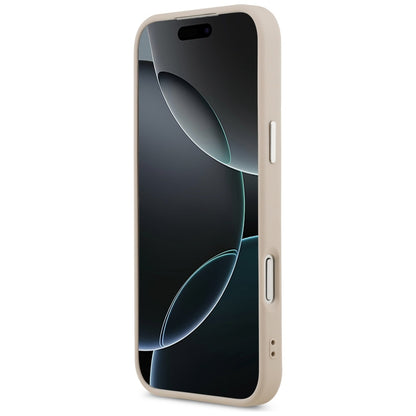 Калъф MagSafe за Apple iPhone 17 Pro, Guess, Triangle Logo, Розово Сребрист