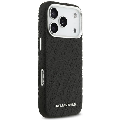 MagSafe Case for Apple iPhone 17 Pro, Karl Lagerfeld, FW Stamped Karl, Black